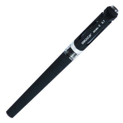 得力 S21 0.7mm 黑色 中性水笔